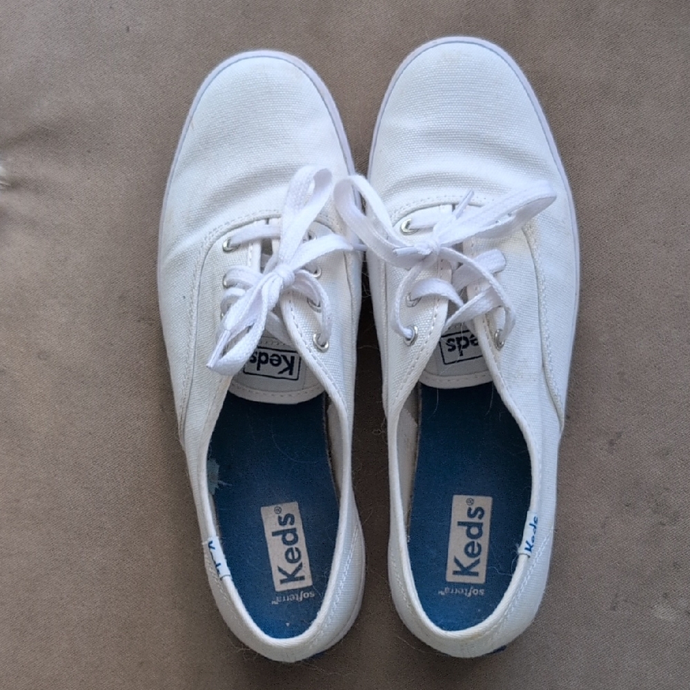 Keds Classic White Lace-Up Sneakers